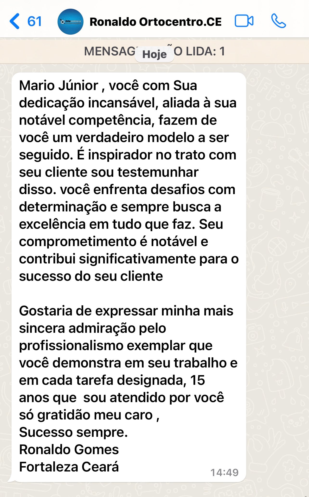 Depoimento Ronaldo Gomes - Ortocentro Fortaleza - CE